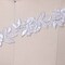 1 Yard White Beaded Floral Bridal Lace Trim for Wedding Gowns Veils and Evening Dresses 1.5 Inch wide